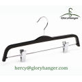 Black Plywood Pants Hanger com clipes de metal